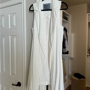 Anthropologie Cream Sleeveless Dress